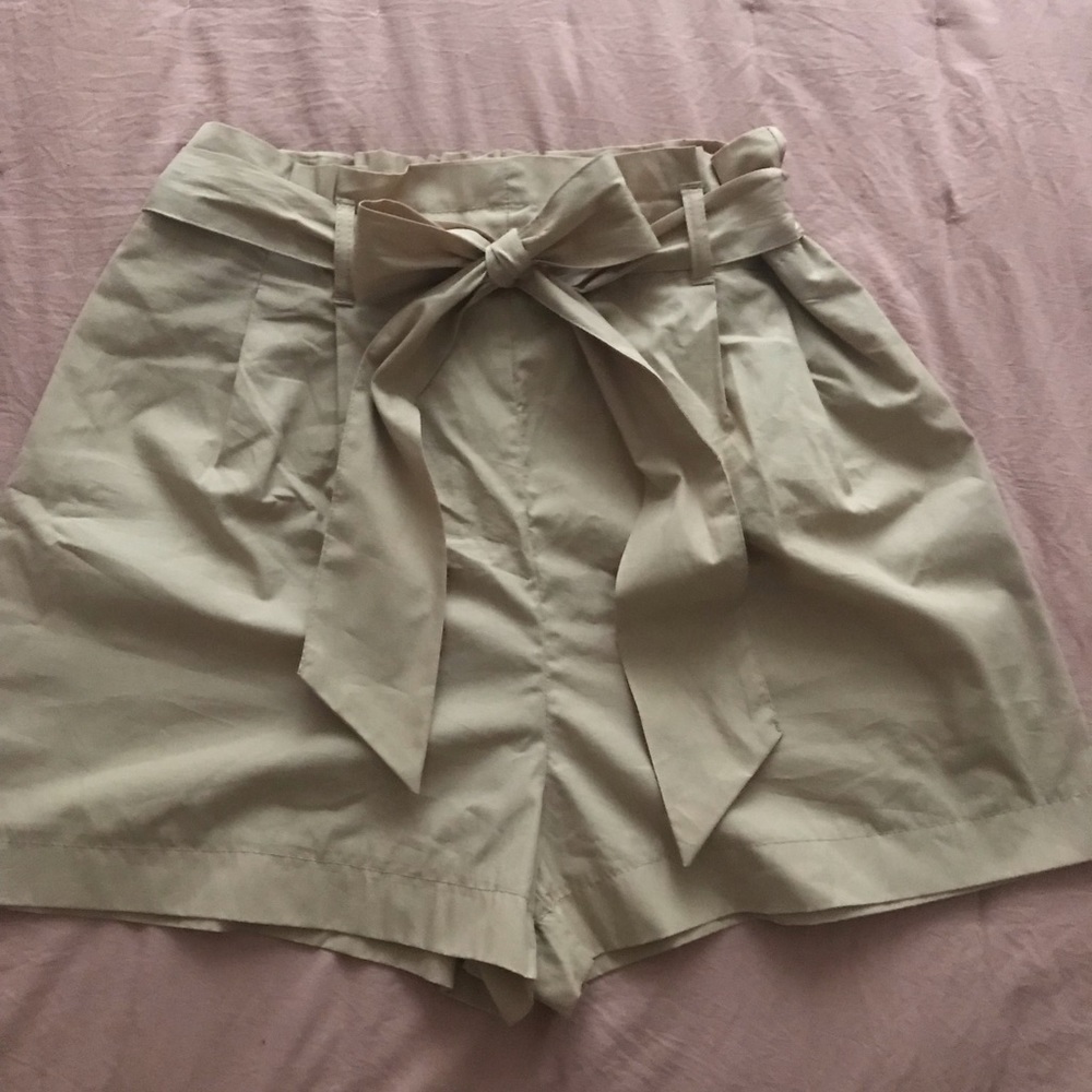 Zara NWOT paperbag shorts.